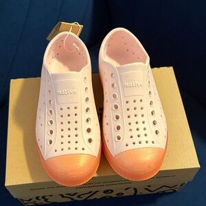 Native Shoes Kids Water Shoes in Pink and Orange